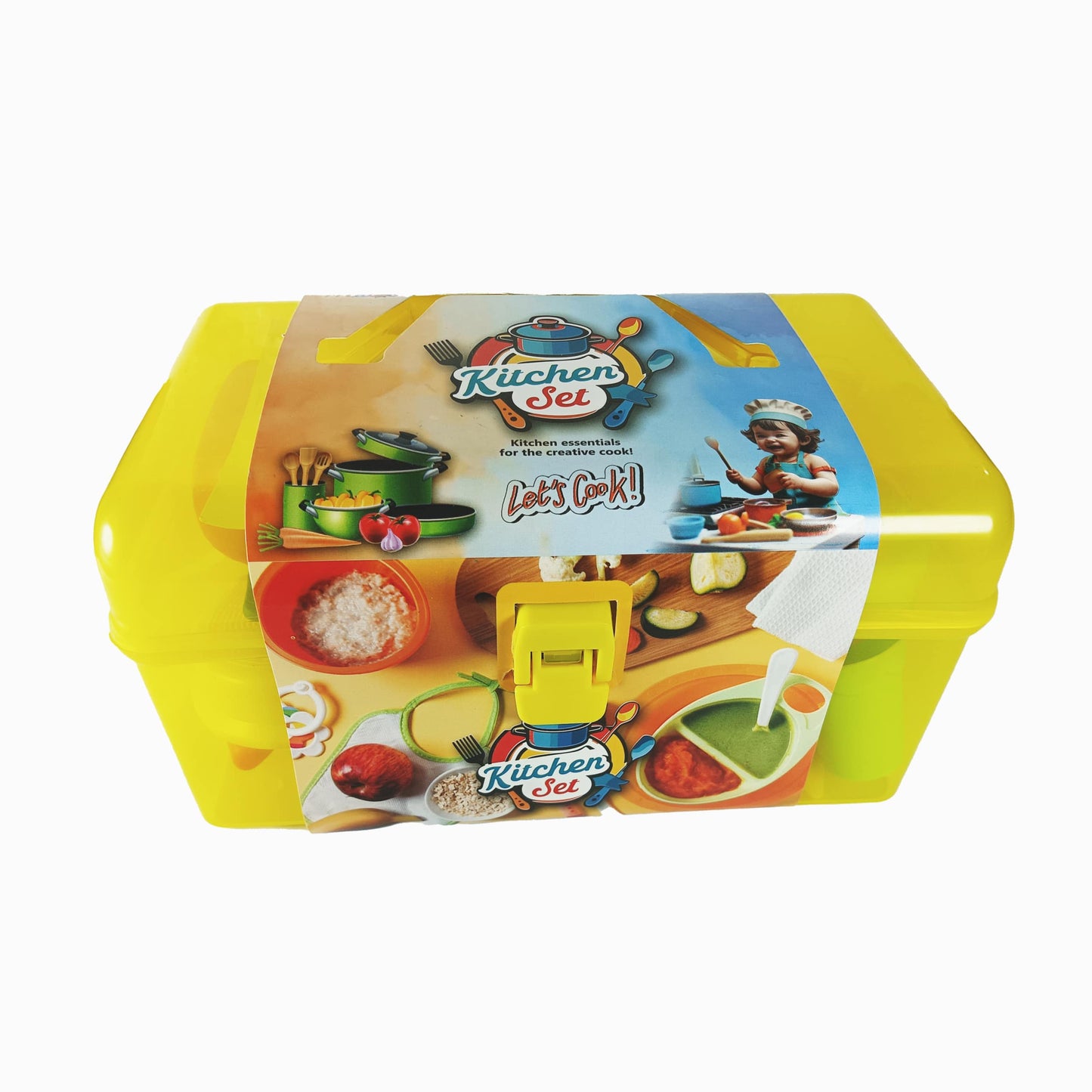 Let's Cook! Children's Kitchen Play Set with Colorful Accessories