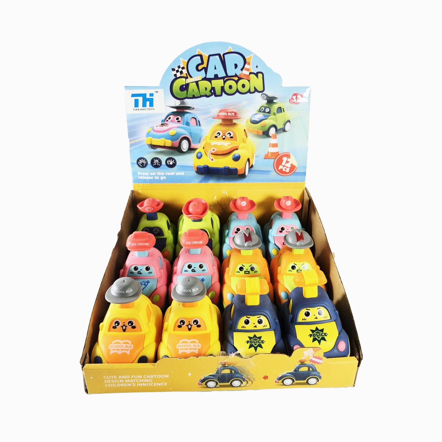 Car Cartoon Miniature Vehicles for Kids