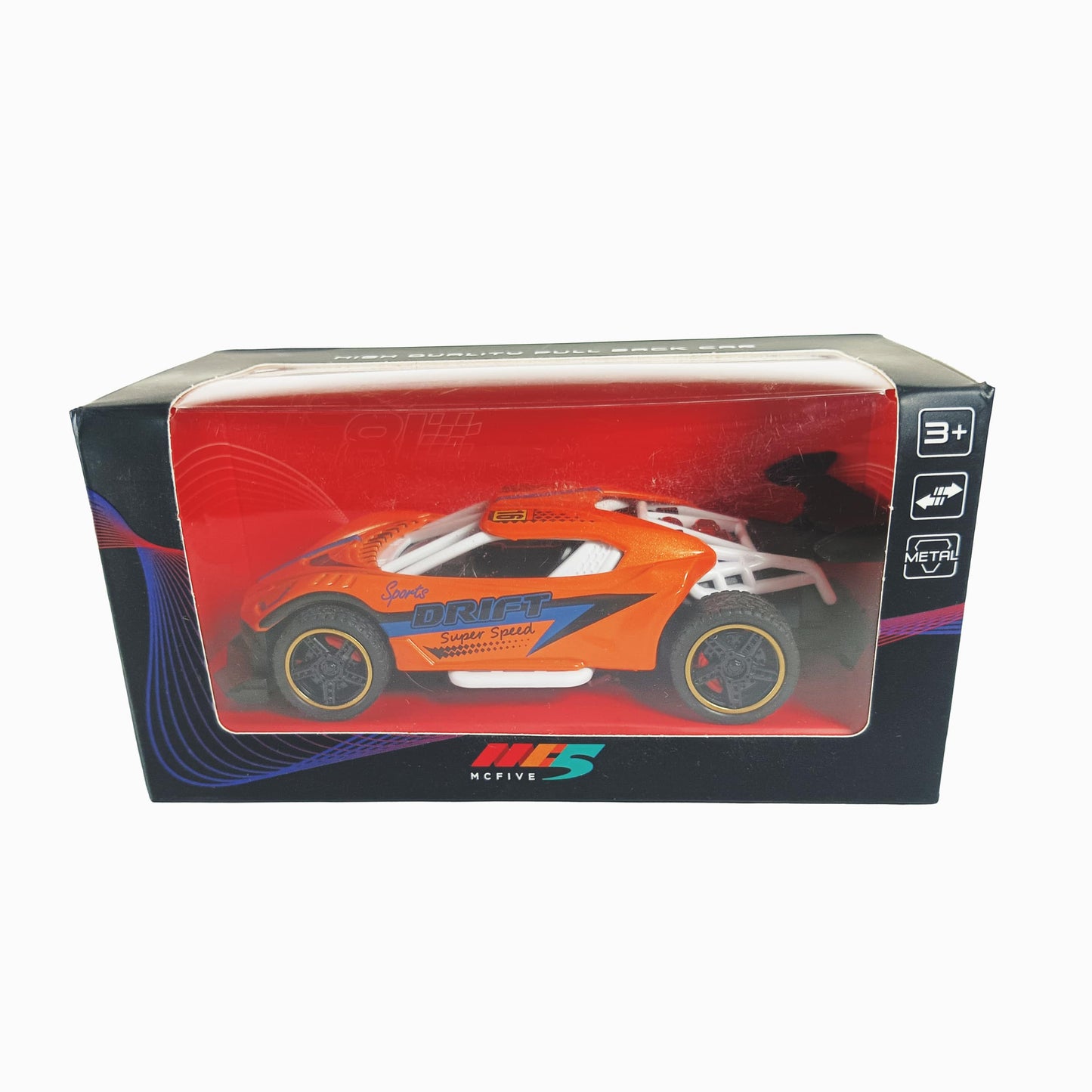 MC Five Die-Cast Sports Car - Orange