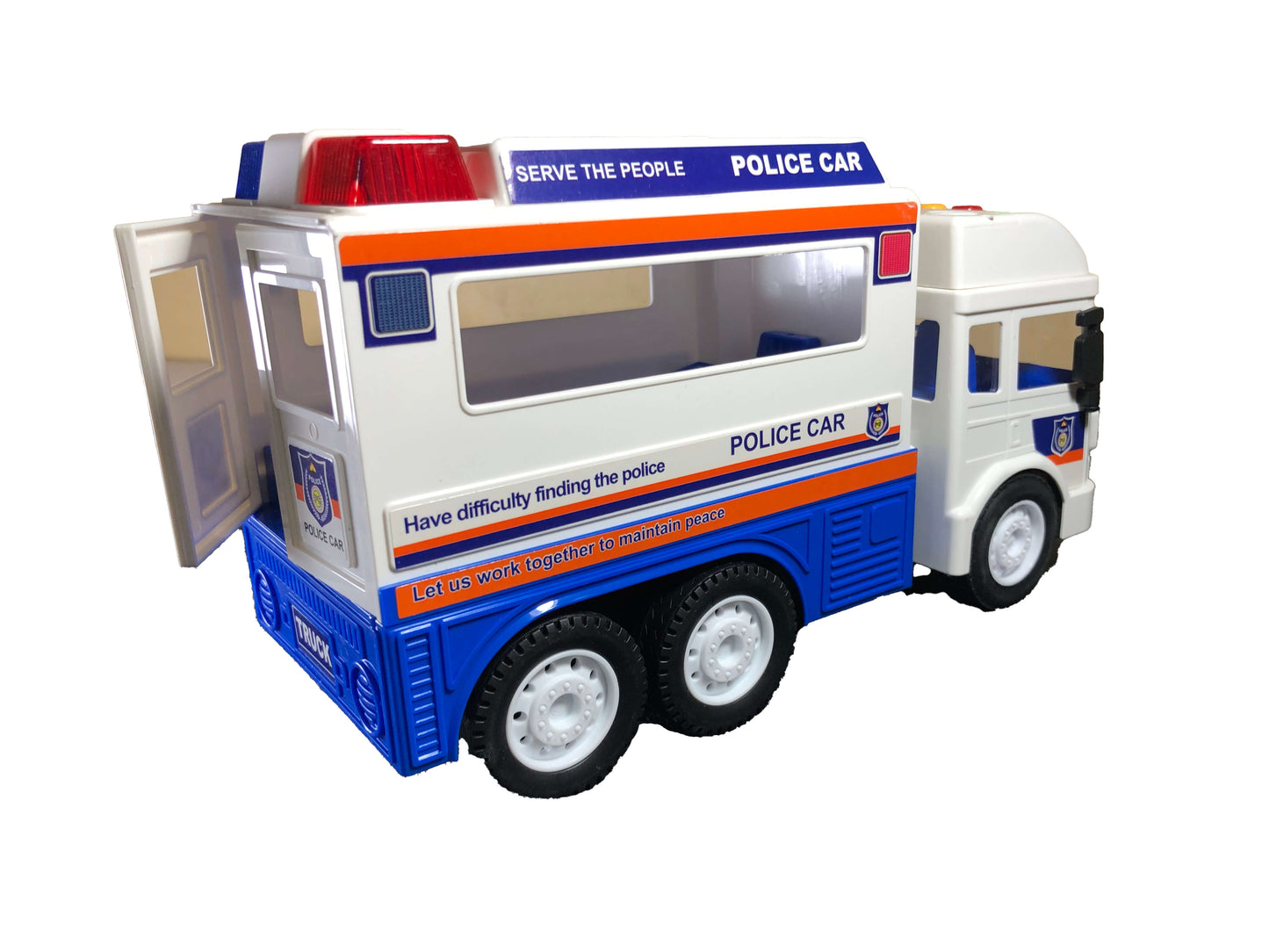 City Service Police Command Unit - Friction Powered Toy Truck