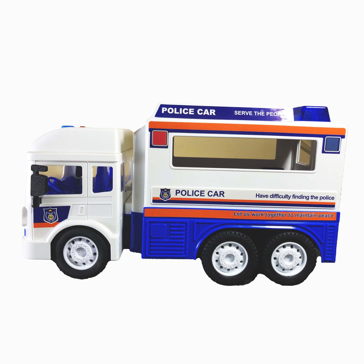 City Service Police Command Unit - Friction Powered Toy Truck