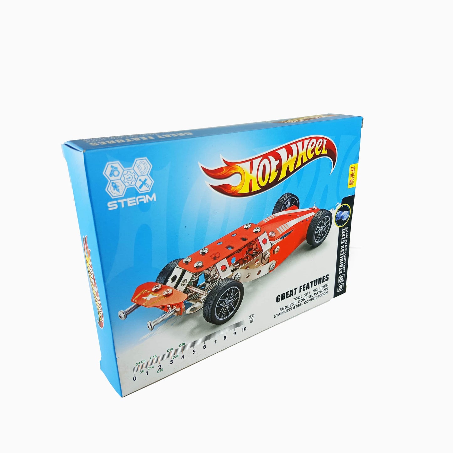 Hot Wheel Red Mechanical Racer Metal Kit