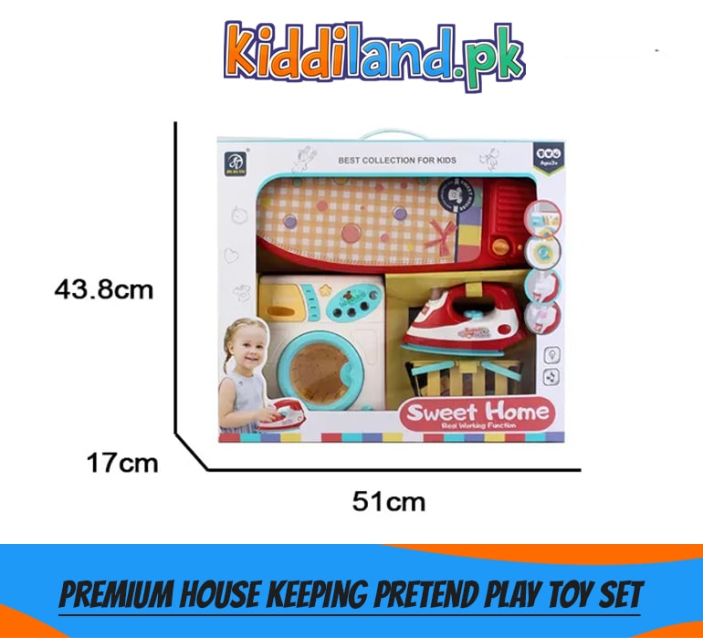 Sweet Home Kids' Laundry Playset with Realistic Features