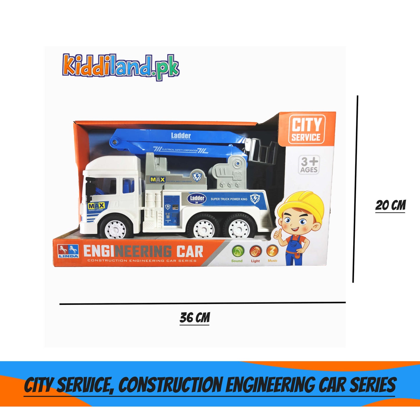 City Service Electric Truck - Inertia-Powered Utility Vehicle