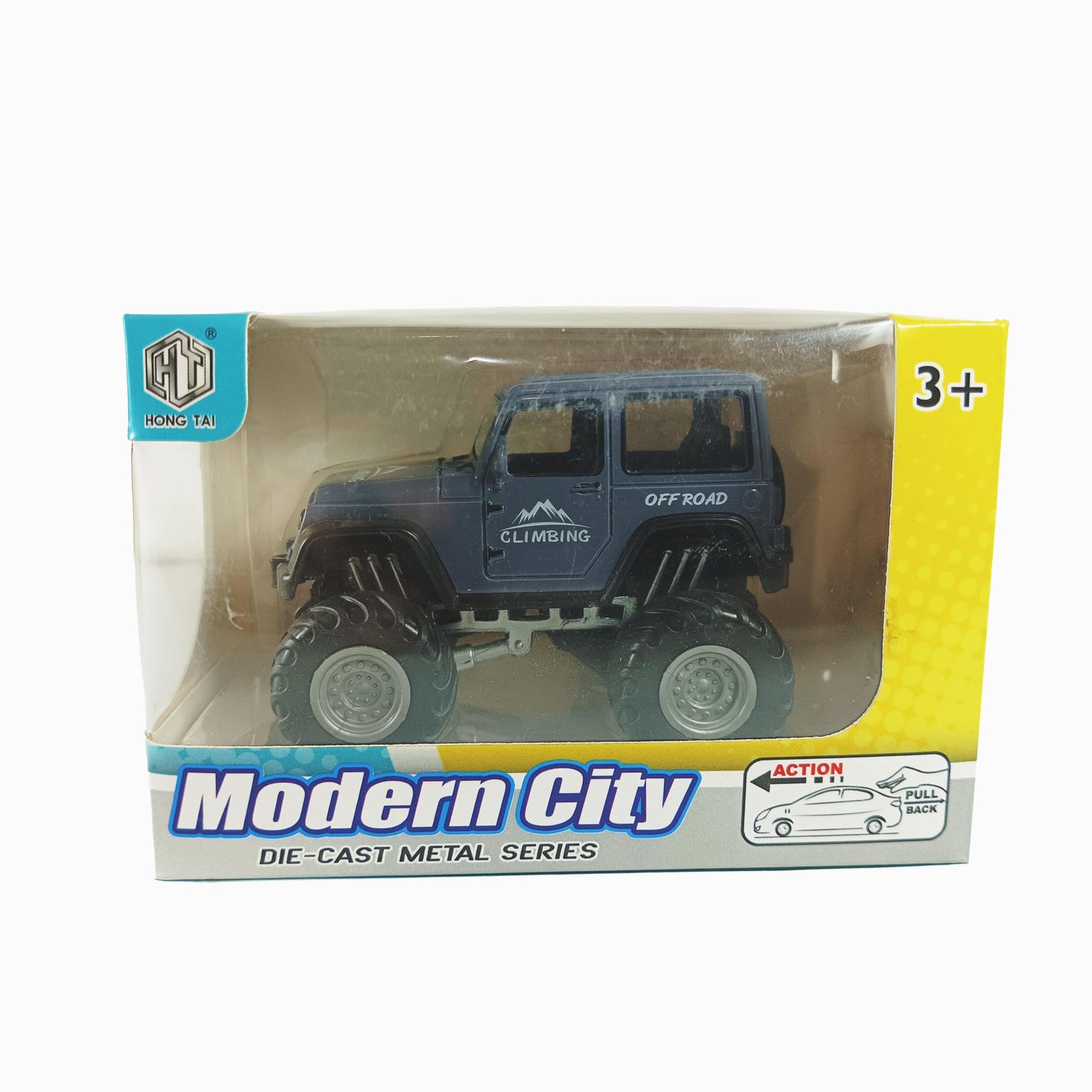Hong Tai Die-Cast Metal Series Off-Road Jeep - Blue