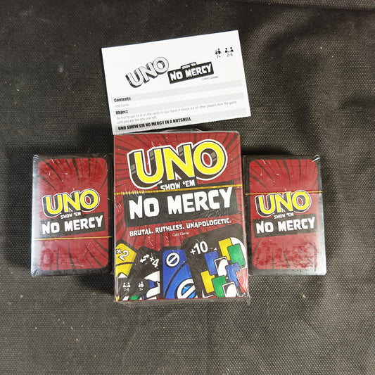 UNO No Mercy Card Game – Brutal, Ruthless, Unapologetic Edition (168 Cards)