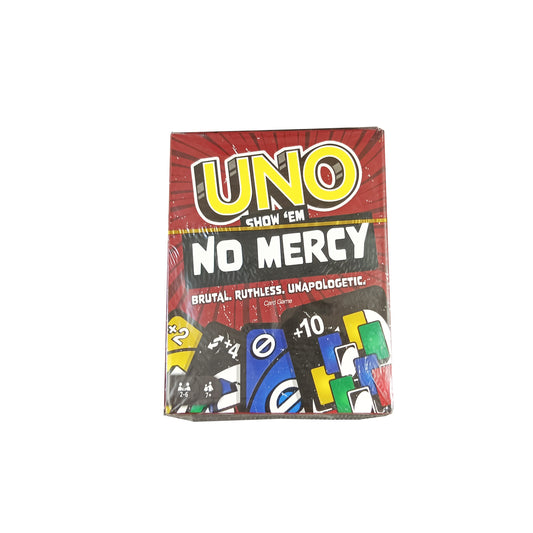 UNO No Mercy Card Game – Brutal, Ruthless, Unapologetic Edition (168 Cards)