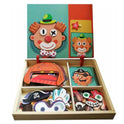 Magnetic Book Role Transformation Puzzle and Doodle Board Combo