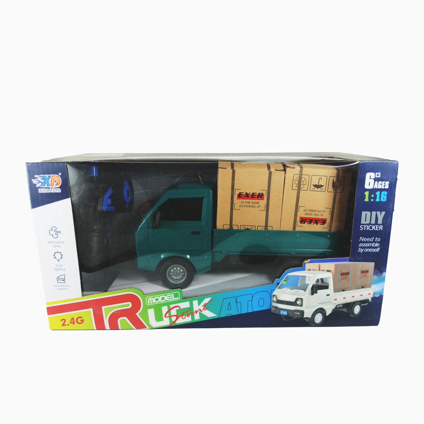 RC Toy Pickup Truck Model – DIY Sticker Edition